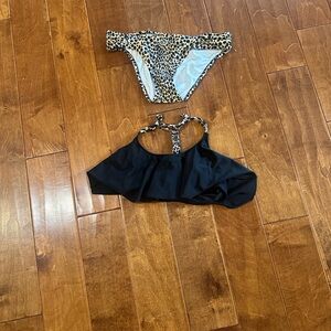Victoria's Secret Leopard and Black Bikini